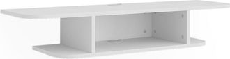 Vicco Mueble Bajo Para Tv Lorio, Blanco, 105 X 18.2 Cm Compartimentos Abiertos, Vicco