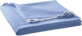 Matouk Diamond Piqué Coverlet in Azure at Nordstrom, Size Queen