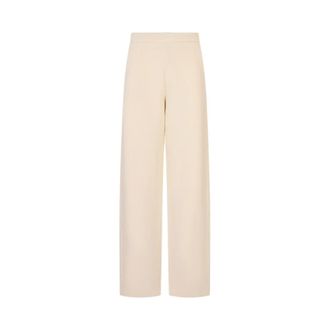 Max Mara Wide Trousers, female, Beige, Size: M Dente Trousers