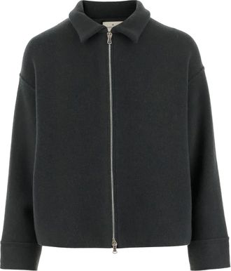 Bruno Manetti Giacca con zip - Verde