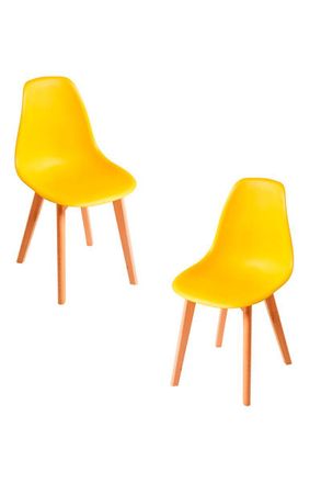 Regalos Miguel Regalos Miguel - Packs Sillas Comedor - Pack 2 Sillas Kelen - Amarillo