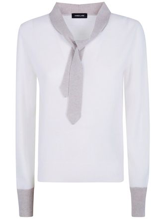 Anneclaire Sweater Round Neck D1869.857 730 White Oyster