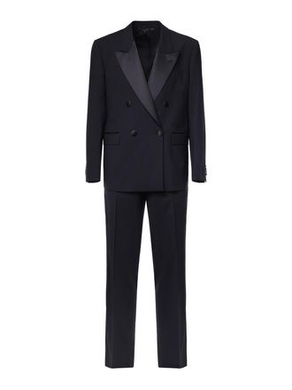 Lardini Double-Breasted Wool Suit