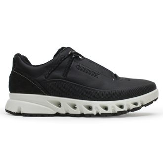 Ecco Ecco Multi Vent 880123 Leather Womens Comfort Trainers - Black - Size:UK 5-5.5