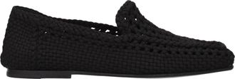 Dolce & Gabbana Mens Woven Design Loafers - Black Textile - Size 42.5 EU/IT