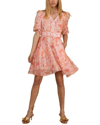 Hale Bob Hale Bob Einsley Silk & Linen-Blend Dress