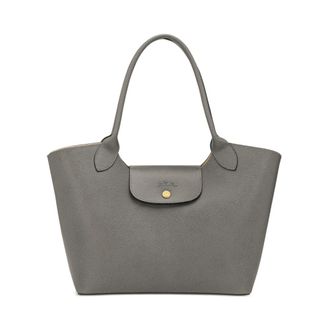 Longchamp Paris Tote - female - Longchamp - Shopping Bags - Gray - ONE SIZE - Bags