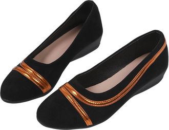 Generic Black Women Soft Sole Pointed Mid Heel Versatile Shoes for Summer and Fall Leisure Shoes with Comfortable Fit and Durable Construction