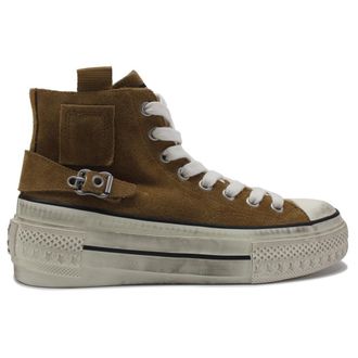 Ash Rage Suede Womens High Top Trainers - Golden Brown - Size:UK 5