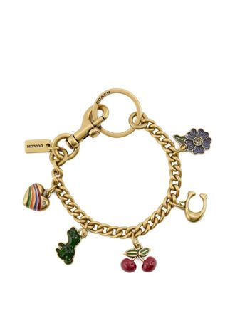 Coach Motif chain bag charm - Oro