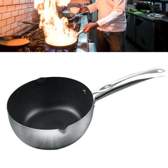 OEM Cacerola Japonesa Con Pico Vertedor, 22 Cm, Acero Inoxidable, Antiadherente Y Lavable, Para Sopas, Ramen Y Congee