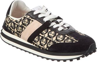 Ferragamo Ferragamo Gancini Canvas & Suede Sneaker