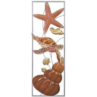Wanderlust Deco Mural Decorativo De Pared De Metal 31,1x89,5x3,2