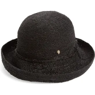 Helen Kaminski Provence 10 Packable Raffia Hat in Charcoal at Nordstrom