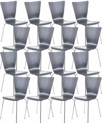 Clp Set 16 Sedie Impilabili Aaron grigio