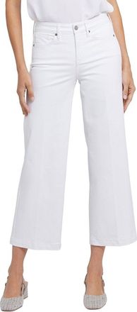 NYDJ Petite Teresa Optic White Wide Leg Jean