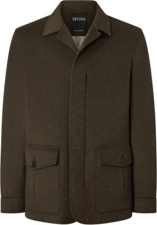 Ermenegildo Zegna Oasi Cashmere Falcon Jacket - Jackets - Hombre - Verde - M