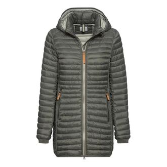 Camel Active Gerecyclede Polyamide Pufferjas - Dames - Parka Jassen - Groen - L - Polyester - Jassen