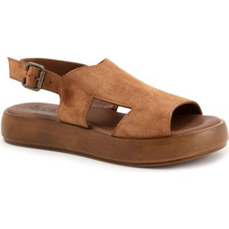 Bueno Jacob Slingback Sandal in Chestnut Suede at Nordstrom Rack, Size 7.5-8Us / 38Eu