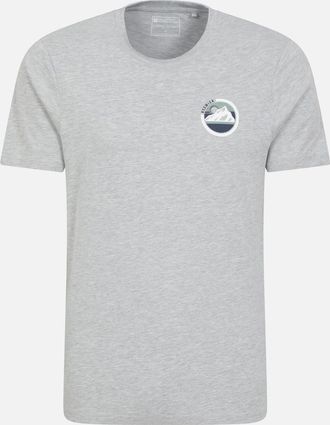 Mountain Warehouse Mens Mountain Warehouse Mens Keswick Mountain Cotton T-Shirt - Grey - Size: 38