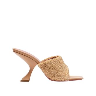 Amina Muaddi Beige Muiltjes voor Vrouwen - Dames - Muiltjes - Beige - 39 1/2 EU - Schoenen