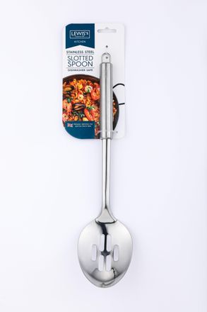 Lewis's Stainless Steel Slotted Spoon | TJ Hughes