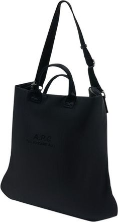 A.P.C. Mens Backtage Crossbody Bag Black Nylon