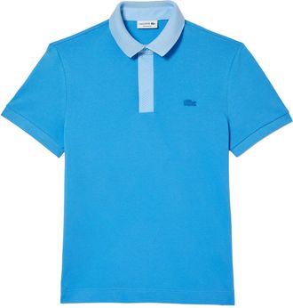Lacoste Heren Smart Paris Mini Piqué Poloshirt (Blauw)