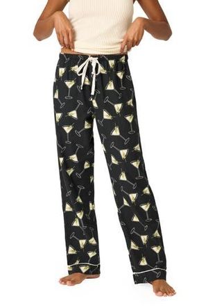 PJ Salvage Flannel Pajama Pants in Black at Nordstrom Rack, Size X-Small