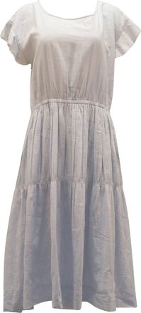 Apiece Apart Apiece Apart Puntarena Midi Dress in Light Blue Cotton