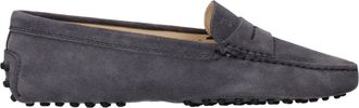 Tod's Tods Mujers Mocasines Ante Gris/Alquitr&aacute;n