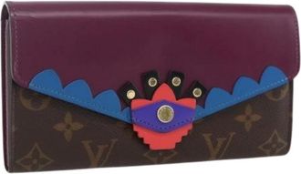 Louis Vuitton Pre-owned Wallets, female, Multicolor, Size: ONE SIZE Pre-owned Vintage Canvas Wallet