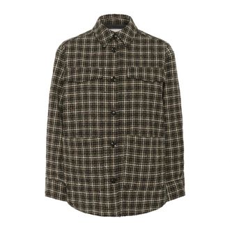 Part Two Light Jackets, female, Multicolor, Size: 2XL Black Check Jacket with Large Pockets