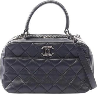 Chanel Borsa a spalla 2way in pelle Matelass&eacute; Pre-owned - - Pre-owned - Donna - Blu - ONE SIZE