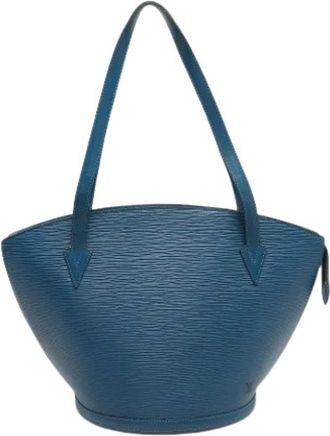 Louis Vuitton Pre-owned Bucket Bags, female, Blue, Size: ONE SIZE Pre-owned Saint Jacques GM
