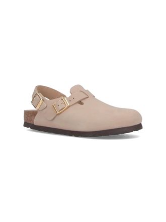 Birkenstock Womens Sandals Beige Nubuck Leather