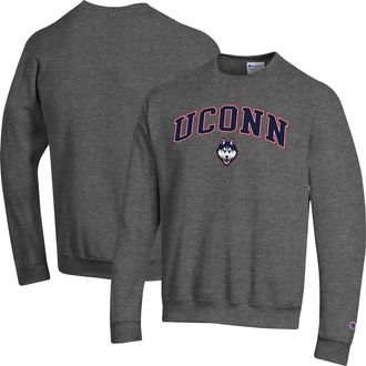 Champion Mens Champion Heather Charcoal UConn Huskies Arch Over Logo Pullover Sweatshirt at Nordstrom, Size Xx-Large