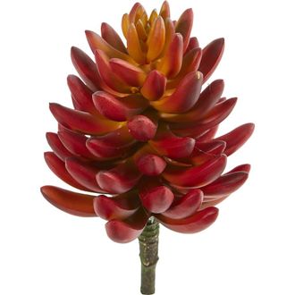 Nearly Natural 7.5-in Succulent Artificial Plant in Orange at Nordstrom