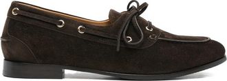 Bally Plume Lace-up Suede Loafers