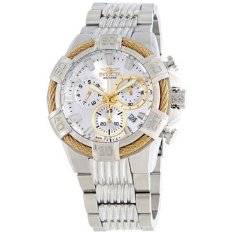 Invicta Bolt Chronograph Silver Dial Mens Watch 25863