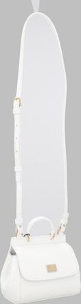 Dolce & Gabbana Girls Shoulder Bag White Patent Leather Calf