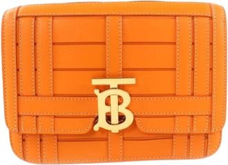 Burberry Pre-owned Cross Body Bags, female, Orange, Size: ONE SIZE Pre-owned Vintage Clutch Bag