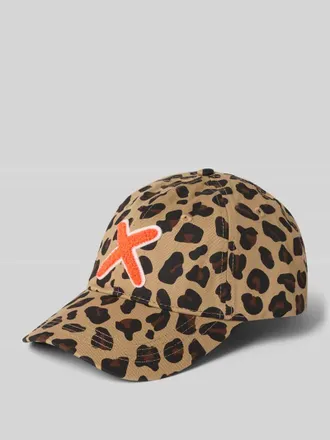 Unio Hamburg Base Cap mit Allover-Logo-Print Modell Kobe in Mittelbraun, Gr&ouml;&szlig;e 1