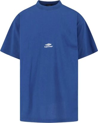 Balenciaga T-shirt con logo - Blu