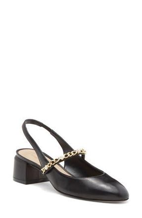Stuart Weitzman Pearl Chain Slingback Strap in Black at Nordstrom Rack, Size 9