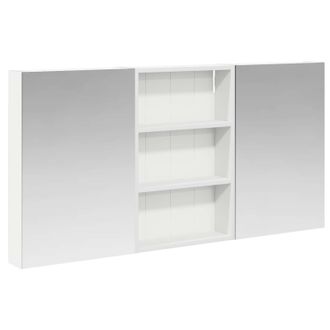 vidaXL Juego De Muebles De Ba&ntilde;o Con Estante 3 Pcs 120 X 10,5 X 60,5 Cm Vidaxl