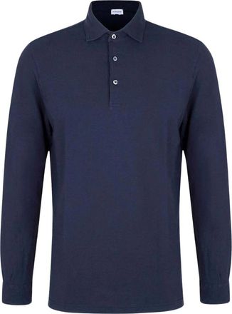 Gran Sasso Polo Shirts - Heren - Polos - Blauw - S - Katoen - Tops