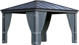 Palram Palram-canopia - Canopia Set De Cortinas Para Dallas 3.6x4.3 M Cenador Gris Oscuro
