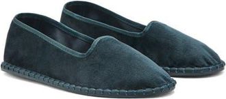 Mango Velour Loafer in Navy at Nordstrom, Size 7.5Us