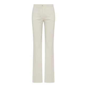 Etro Wide-Leg Trousers - female - Etro - Wide Trousers - White - S - Trousers